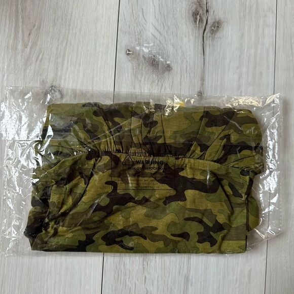 Little Bum Bums NATURAL BAMBOO Ruffle Dress Camo 18-24‎ Months NWT in packaging - Picture 5 of 5